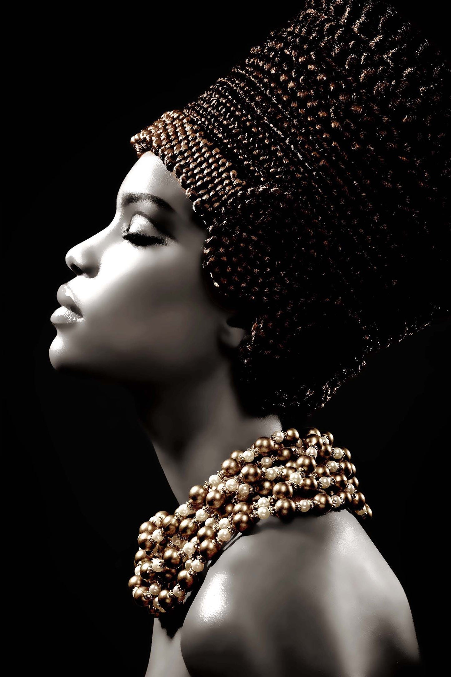 Floating Tempered Glass With Foil Dreams - Black Classy Art