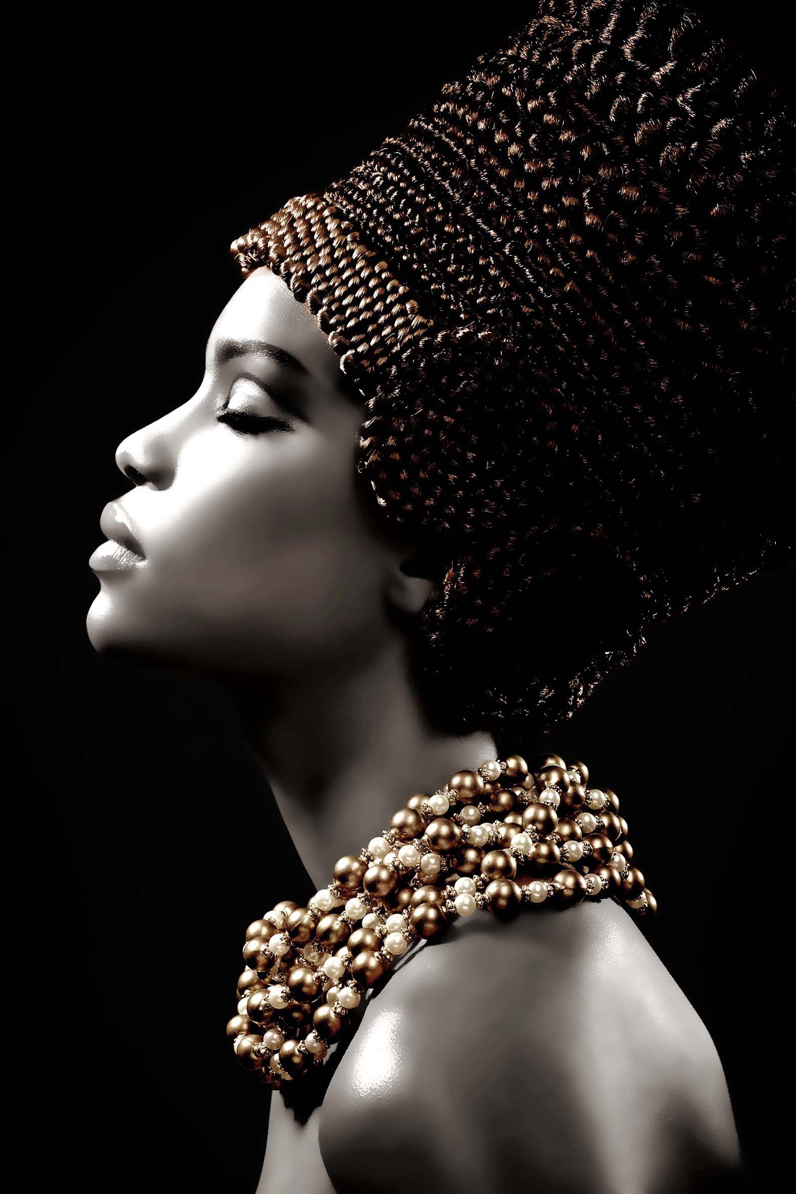 Floating Tempered Glass With Foil Dreams - Black Classy Art