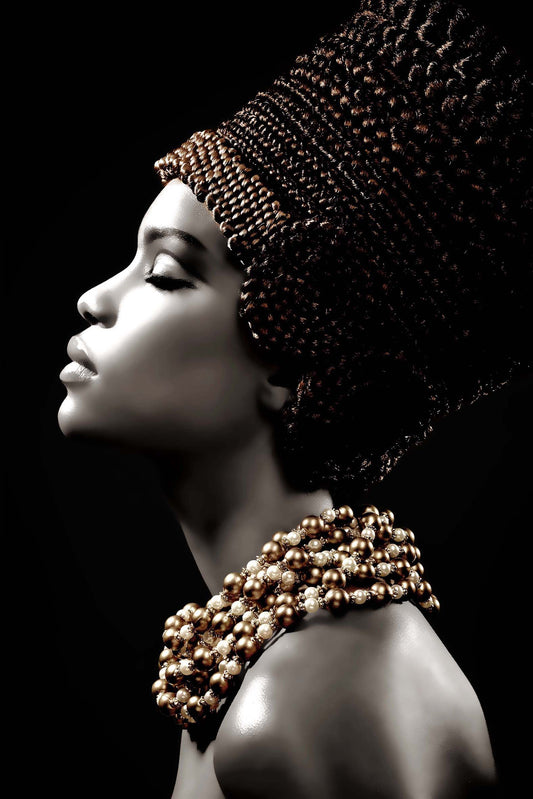 Floating Tempered Glass With Foil Dreams - Black Classy Art