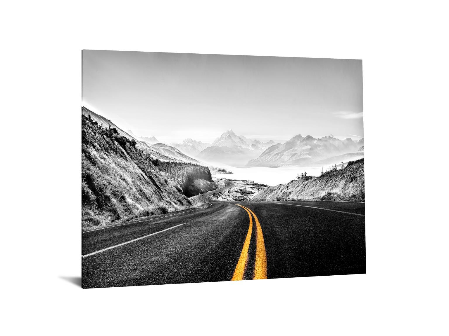 Tempered Glass Plus Foil Road - Dark Gray Classy Art