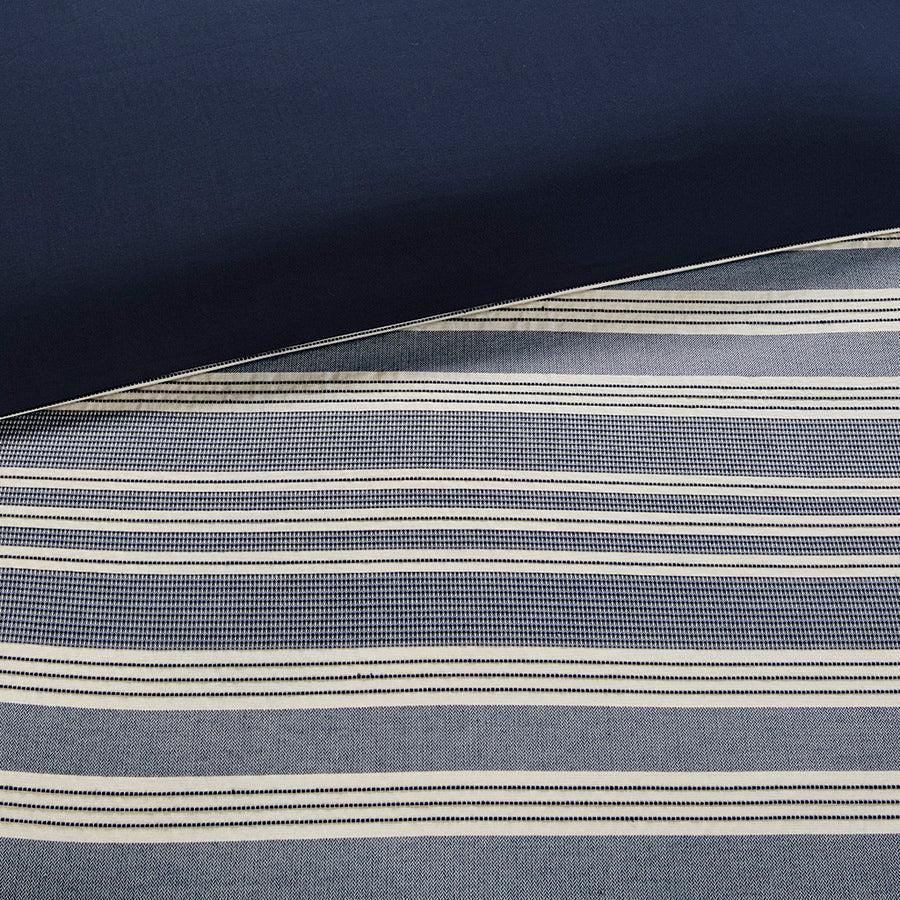 Farmhouse Coastal Comforter Set Blue King Olliix.com