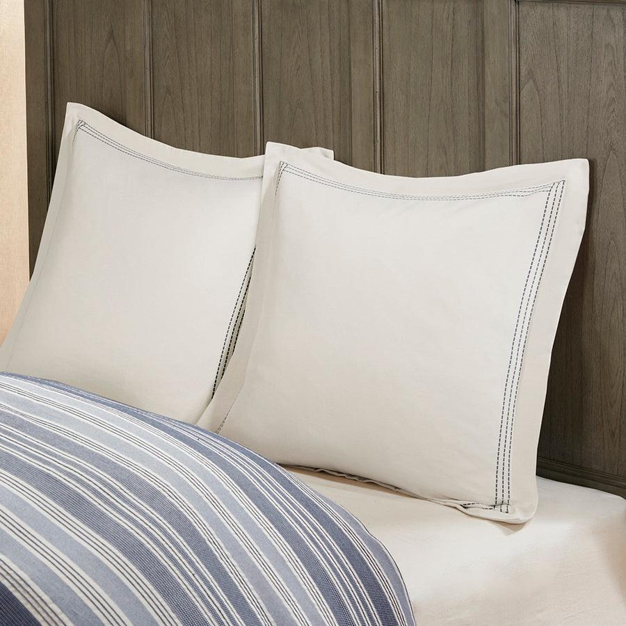 Farmhouse Coastal Comforter Set Blue King Olliix.com