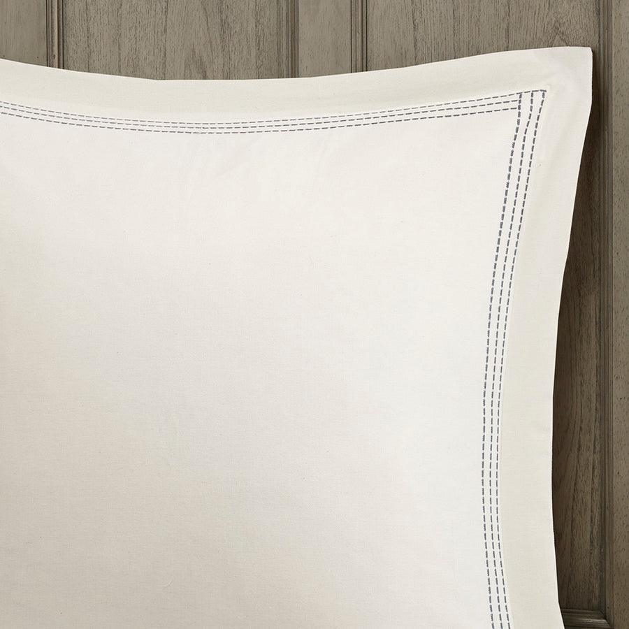 Farmhouse Coastal Comforter Set Blue King Olliix.com