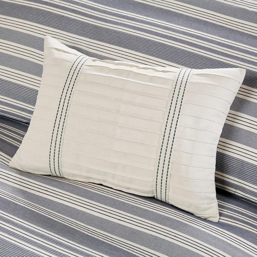 Farmhouse Coastal Comforter Set Blue King Olliix.com