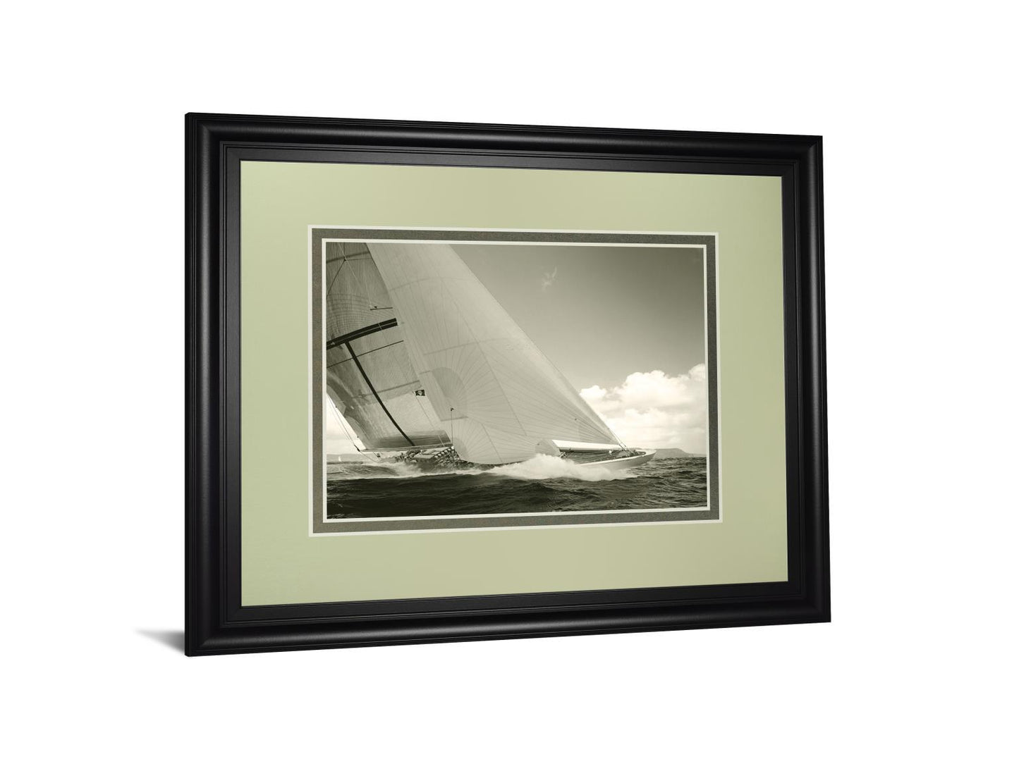 Sea Spray I By Michael Kahn - Framed Print Wall Art - Dark Gray Classy Art