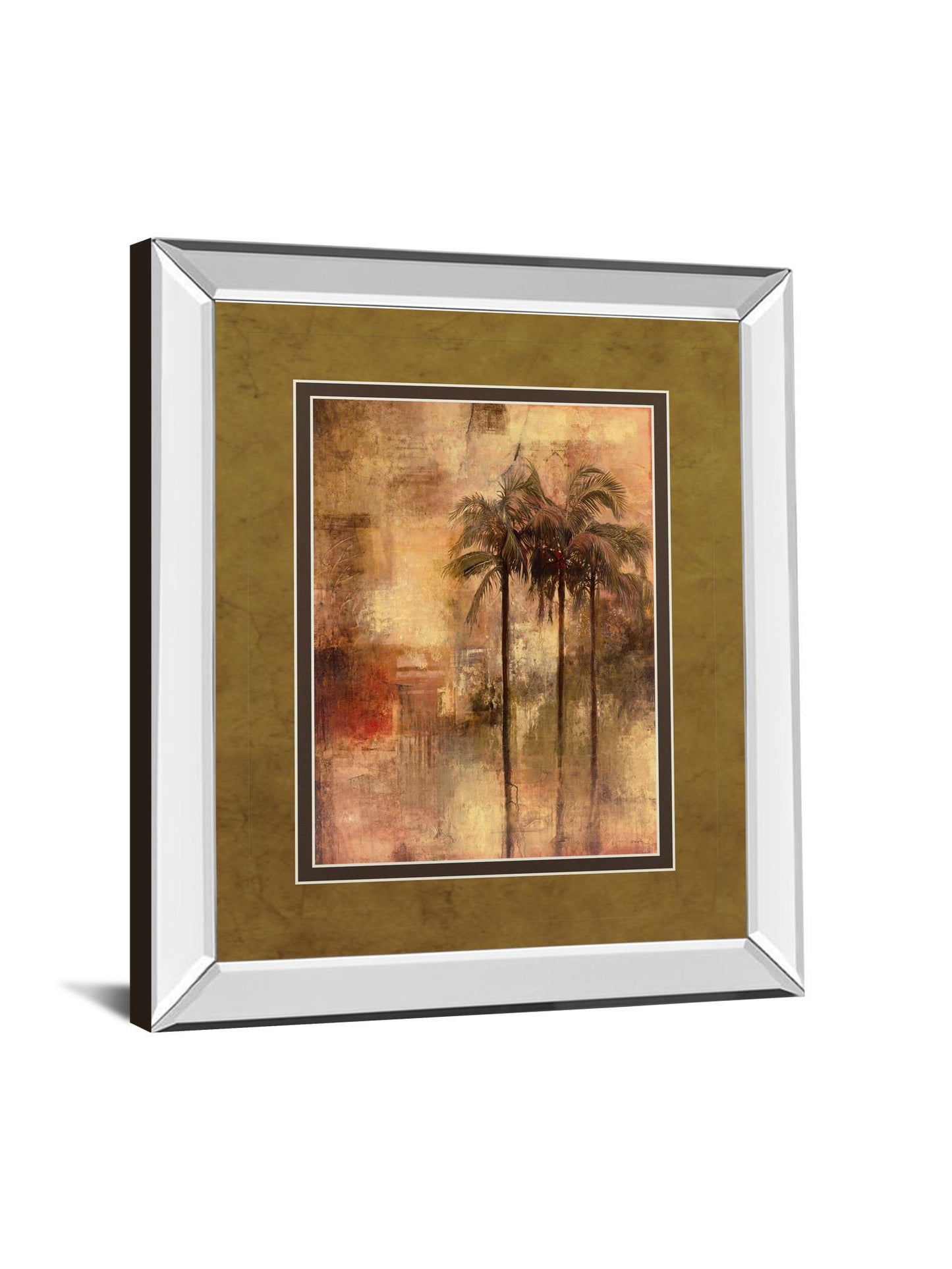 Tuscadero I By Douglas - Mirror Framed Print Wall Art - Dark Brown Classy Art