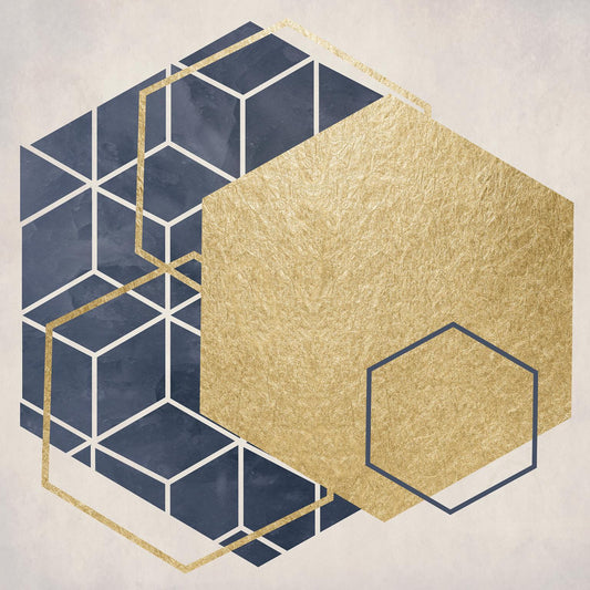 Framed Small - Geo I By Daniela Santiago - Yellow Classy Art