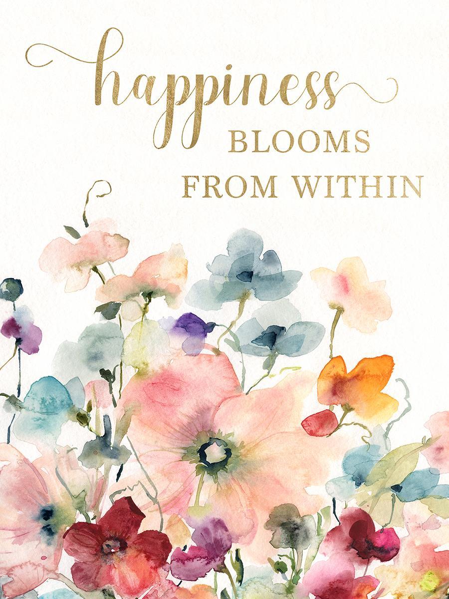 Happiness Blooms By Carol Robinson - Pink Classy Art