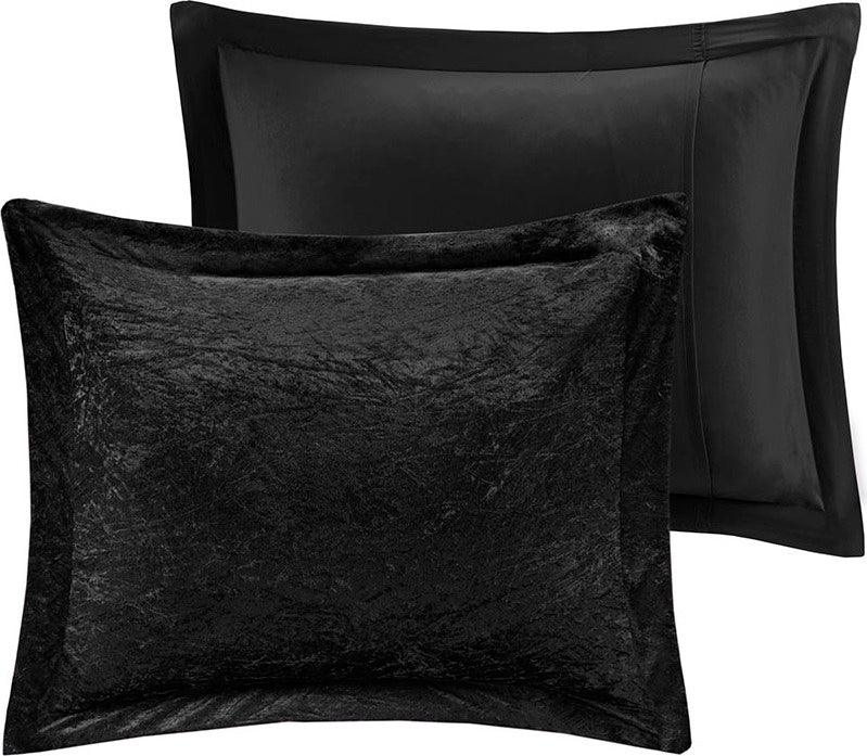 Felicia Full/Queen Comforter (Set) Black Olliix.com