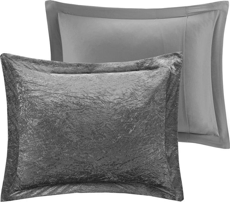 Felicia Full/Queen Comforter (Set) Gray Olliix.com