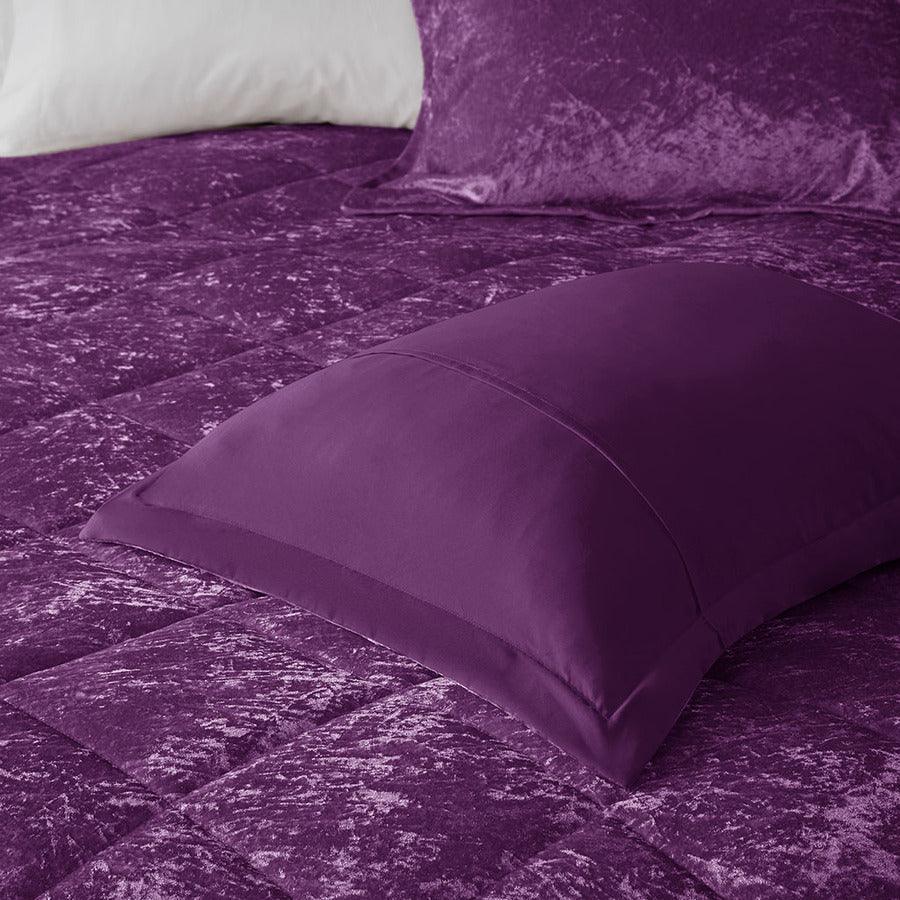 Felicia Full/Queen Comforter (Set) Purple Olliix.com