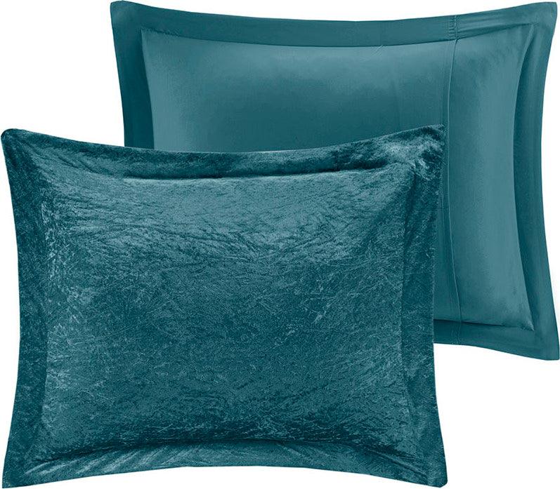 Felicia Full/Queen Comforter (Set) Teal Olliix.com