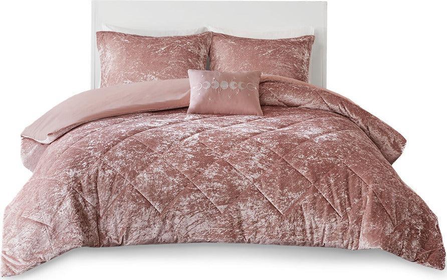 Felicia Full/Queen Duvet & Duvet Set Blush Olliix.com