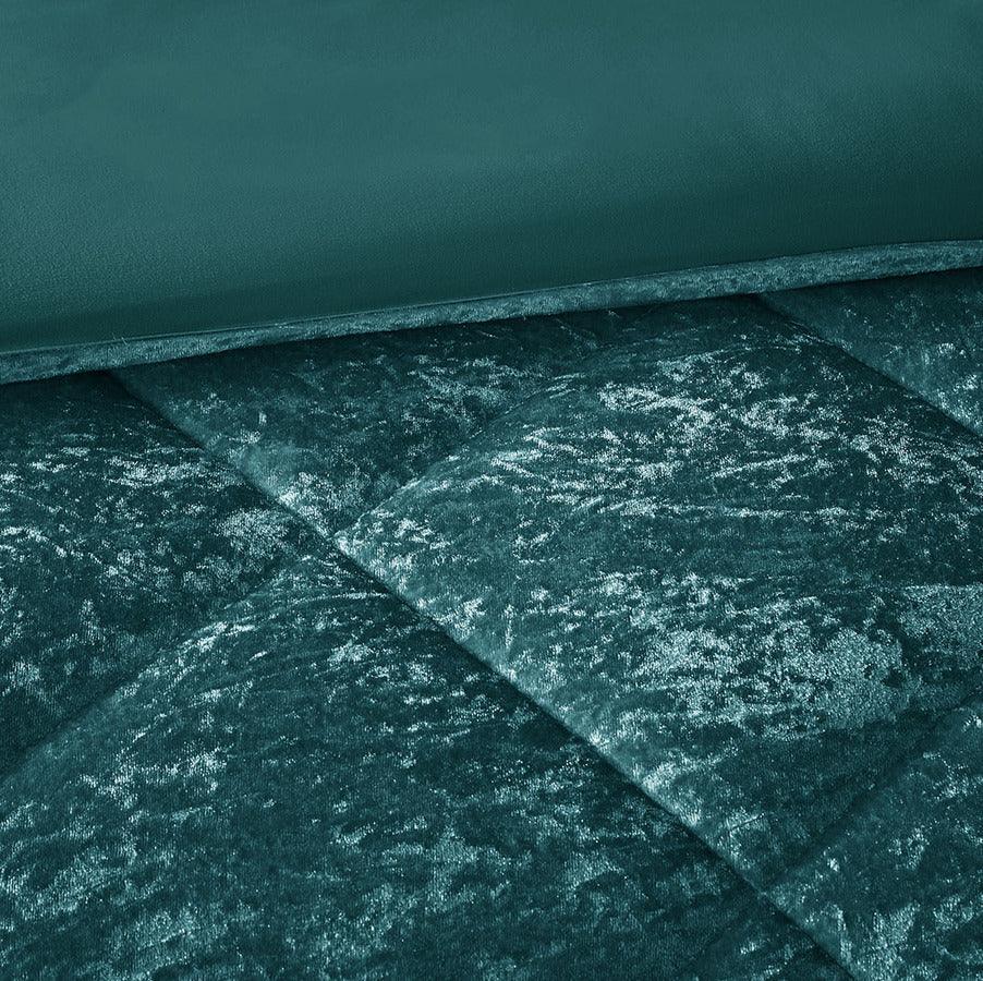 Felicia Full/Queen Duvet & Duvet Set Teal Olliix.com