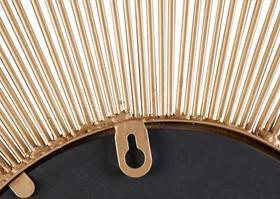 Fiore Round Sunburst Wall Decor Mirror Gold Olliix.com