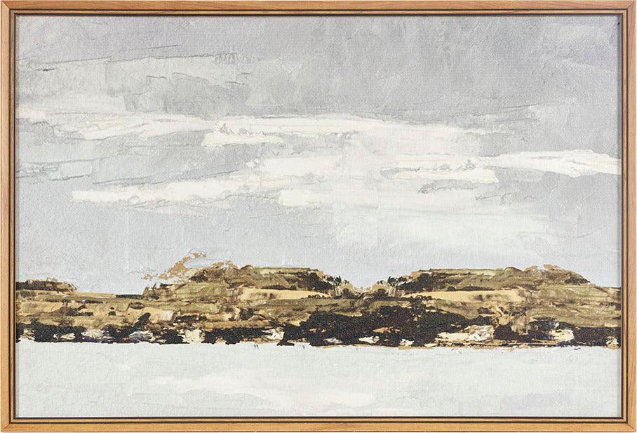 Foggy Morning Framed Gel Coated Canvas Multicolor Olliix.com