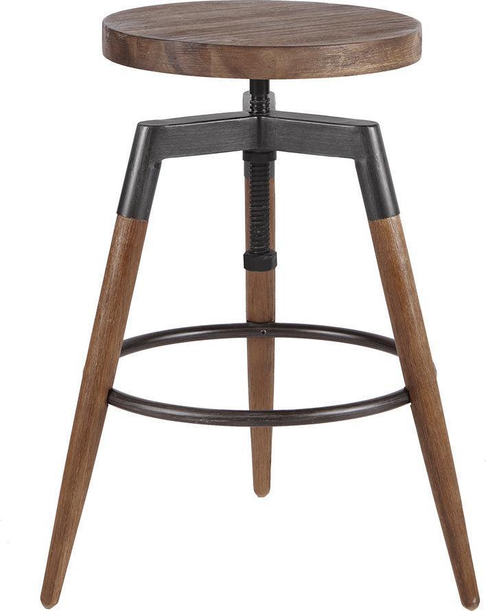 Frazier Adjustable Height Counter Stool/Barstool Brown Olliix.com