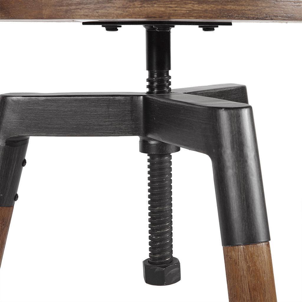 Frazier Adjustable Height Counter Stool/Barstool Brown Olliix.com