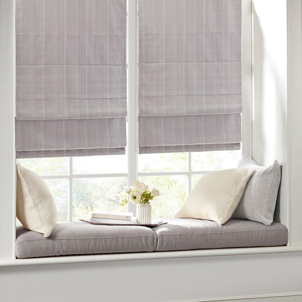 Galen 64" Basketweave  Cordless Roman Shade Gray Olliix.com