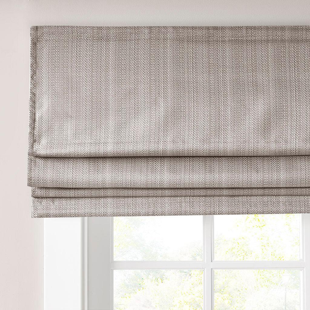 Galen 64" Basketweave Cordless Roman Shade Taupe Olliix.com