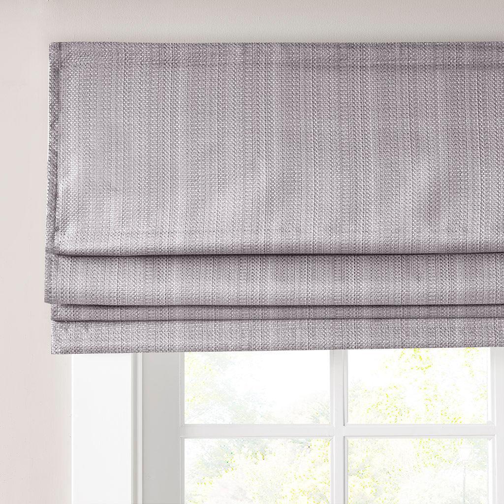 Galen 64" Basketweave Light Filtering Roman Shade Gray Olliix.com