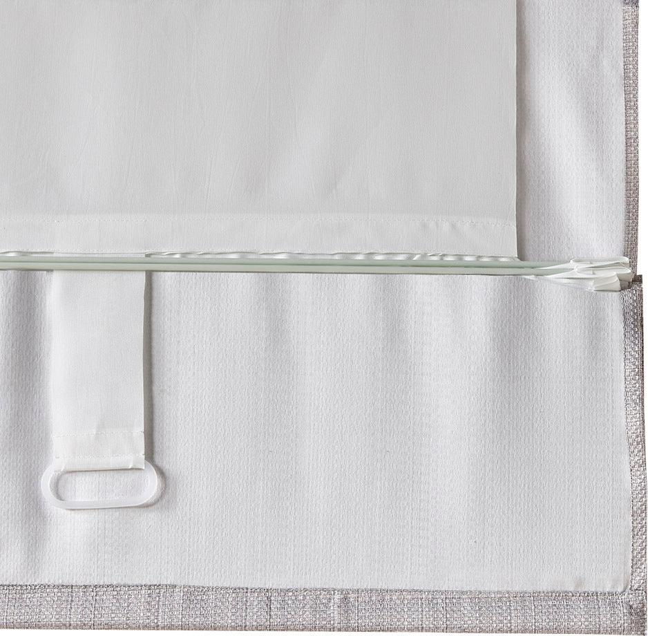 Galen 64" Basketweave Light Filtering Roman Shade Gray Olliix.com