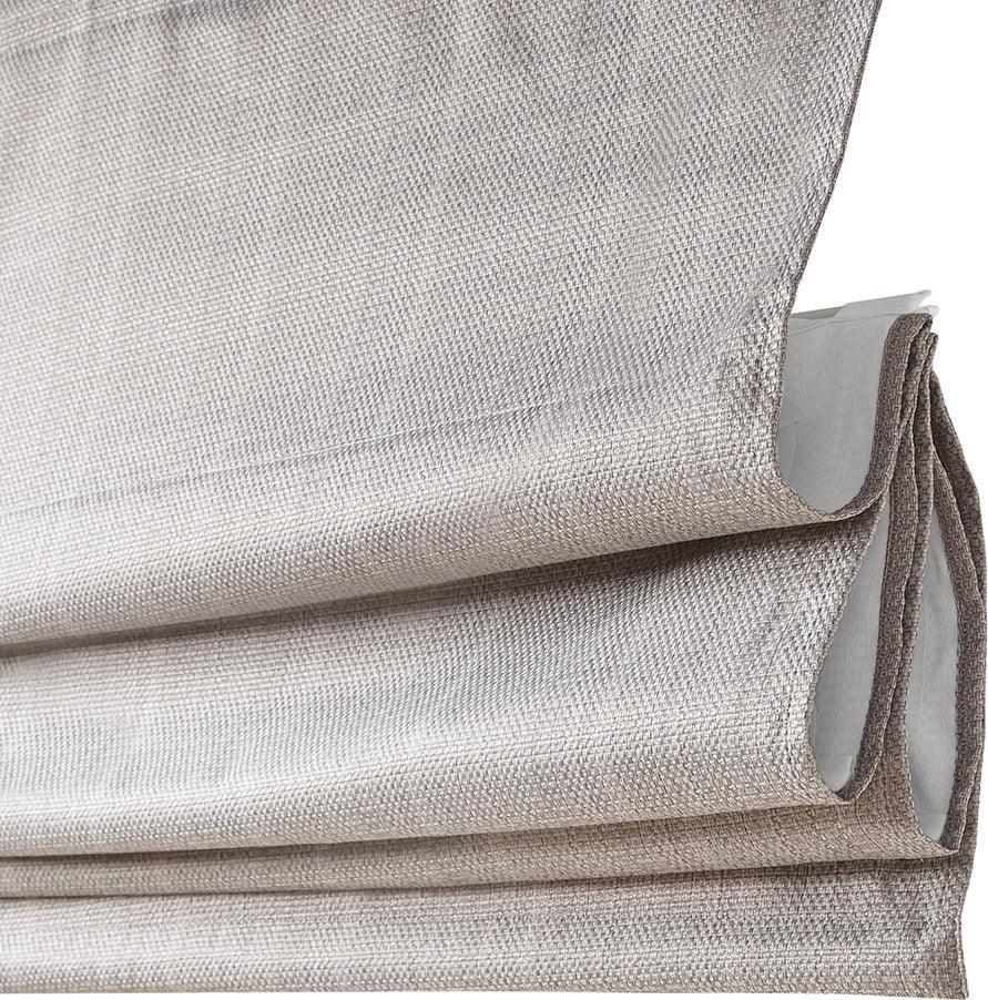 Galen 64" Basketweave Light Filtering Roman Shade Taupe Olliix.com