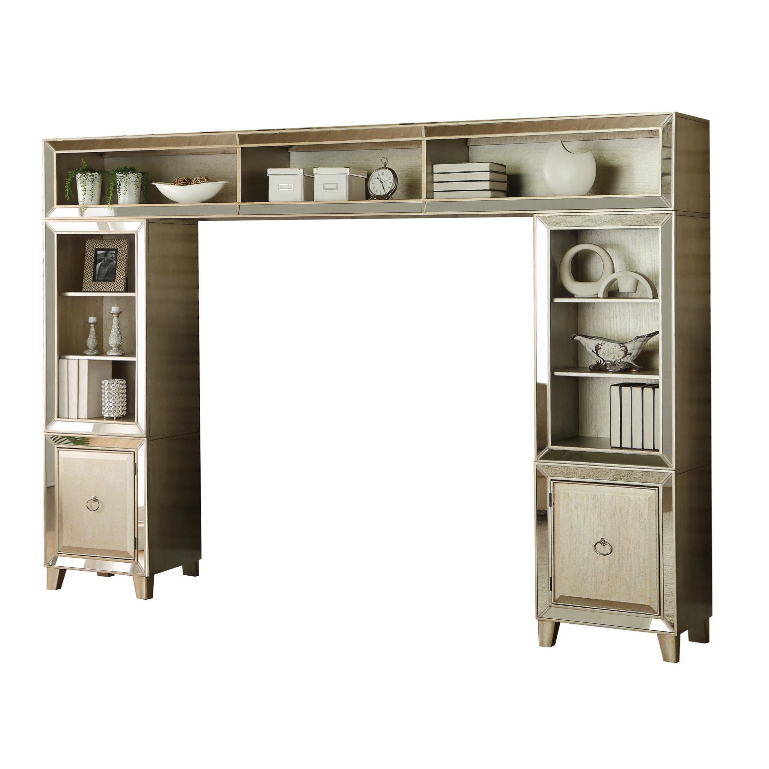 Acme Voeville Entertainment Center (Side Piers & Bridge) in Antique Gold 91200 ACME East