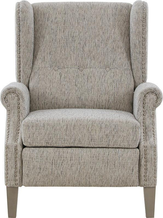 Giselle Push Back Recliner Gray Multi Olliix.com