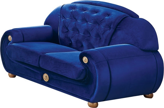 ESF Furniture - Giza Fabric Loveseat in Dark Blue - GIZA2BLUE ESF Furniture