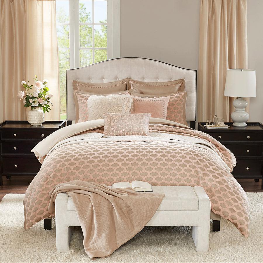 Glam Queen & Luxury Romance Comforter Set Pink Olliix.com