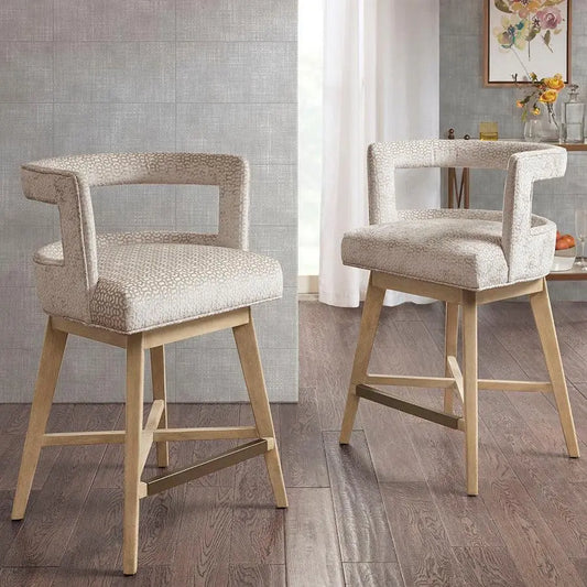 Glenwood Swivel Counter Stool Cream Olliix.com