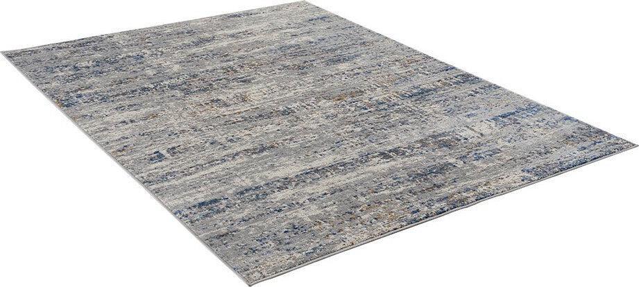 Harley Abstract Area  5 x 7 Rug Blue & Cream Olliix.com