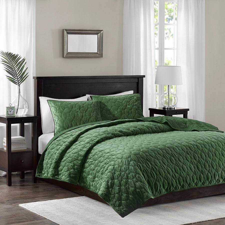 Harper Full/Queen Coverlet & Bedspr  Green Olliix.com