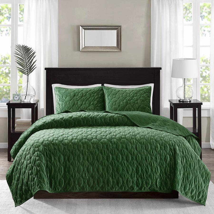 Harper Full/Queen Coverlet & Bedspr  Green Olliix.com