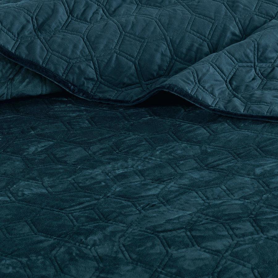 Harper Full/Queen Coverlet & Bedspread Teal Olliix.com