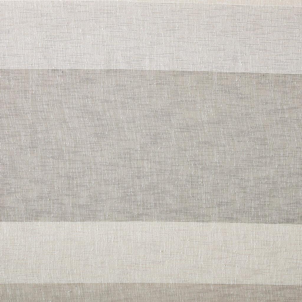 Hayden 84" Woven Faux Linen Striped Window Sheer Neutral Olliix.com