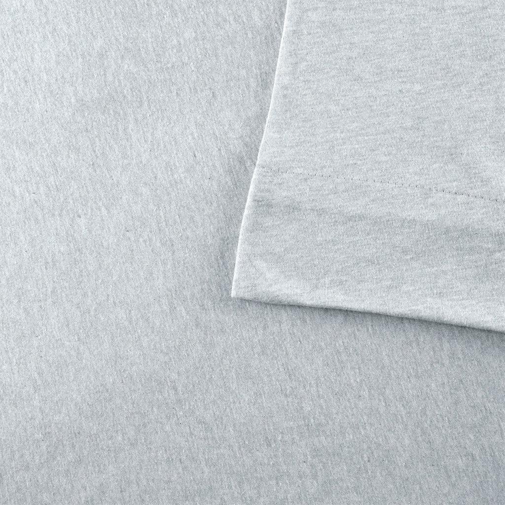 Heathered Full Sheet Set Light Gray Olliix.com