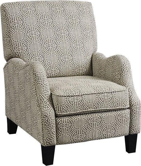 Hoffman Push Back Recliner Beige Multi Olliix.com