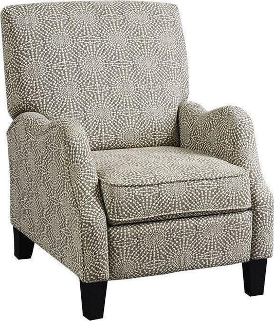 Hoffman Push Back Recliner Beige Multi Olliix.com