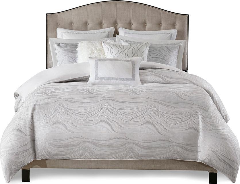 Hollywood Global Inspired| Glam Comforter Set White Queen Olliix.com