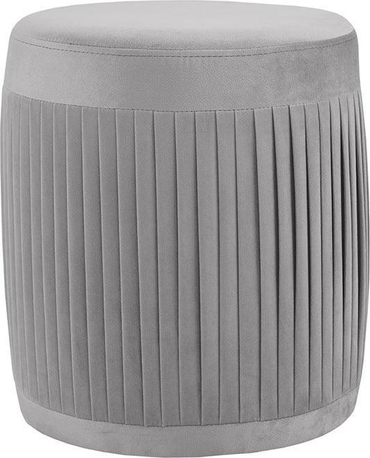 Holt Transitional Accent Ottoman 16"W x 16"D x 18"H Light Gray Olliix.com