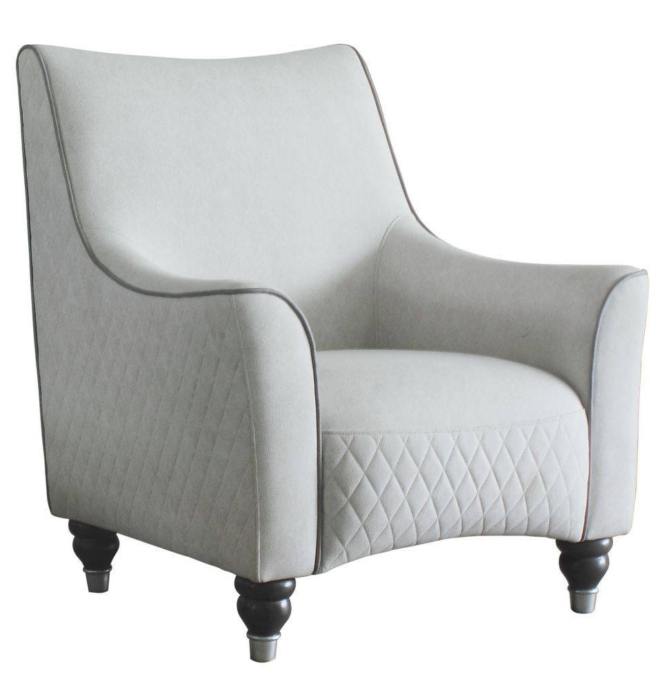 Acme Furniture House Delphine Accent Chair in Ivory 58833 ACME East