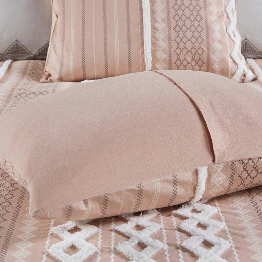 Imani Cotton Comforter Mini Set Blush Full/Queen Olliix.com