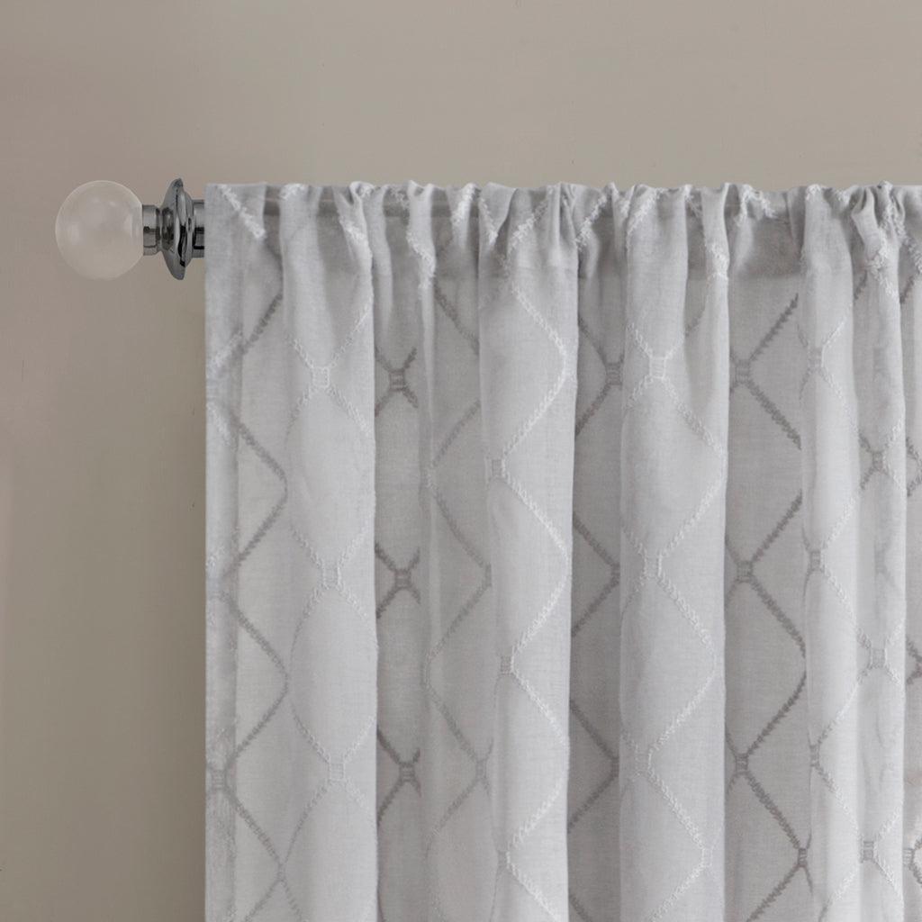 Irina 84" Window Curtain Gray Olliix.com