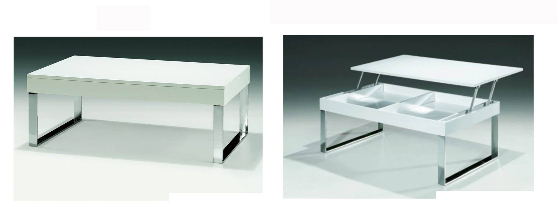 ESF Furniture - J030 Modern Coffee Table in White - J030 White Coffee Table ESF Furniture