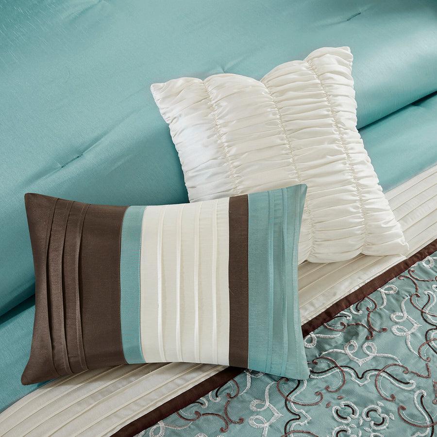 Jelena King 24 Piece Traditional Room in a Bag Seafoam Olliix.com