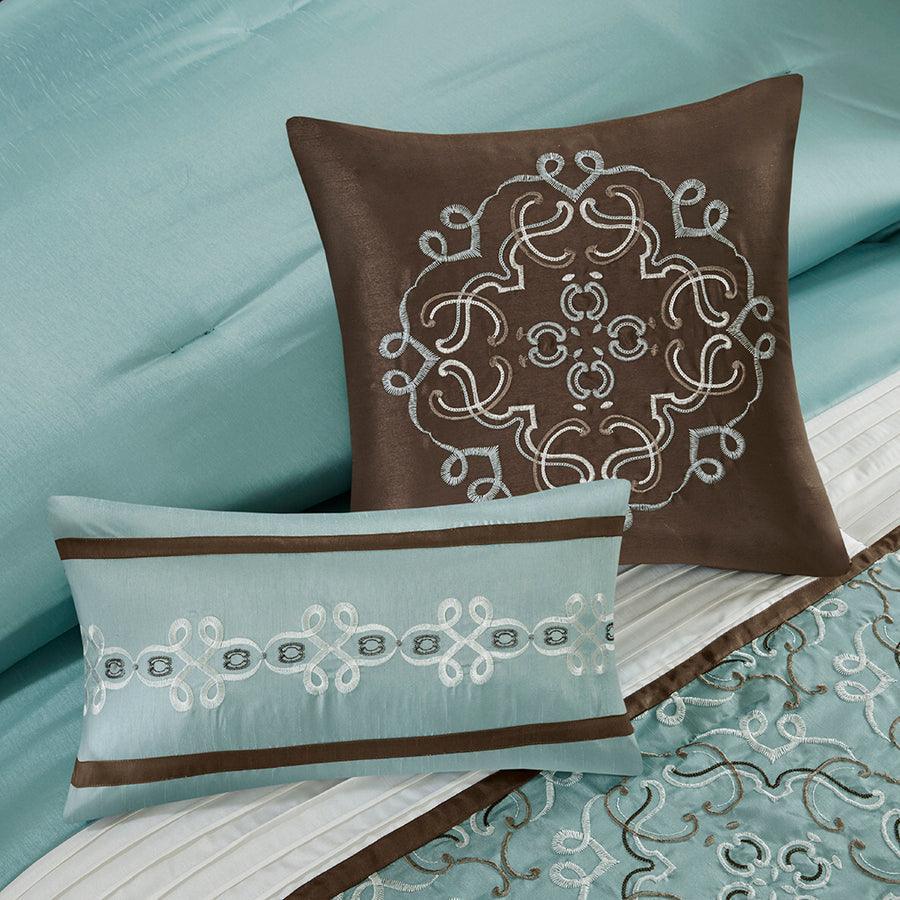 Jelena King 24 Piece Traditional Room in a Bag Seafoam Olliix.com