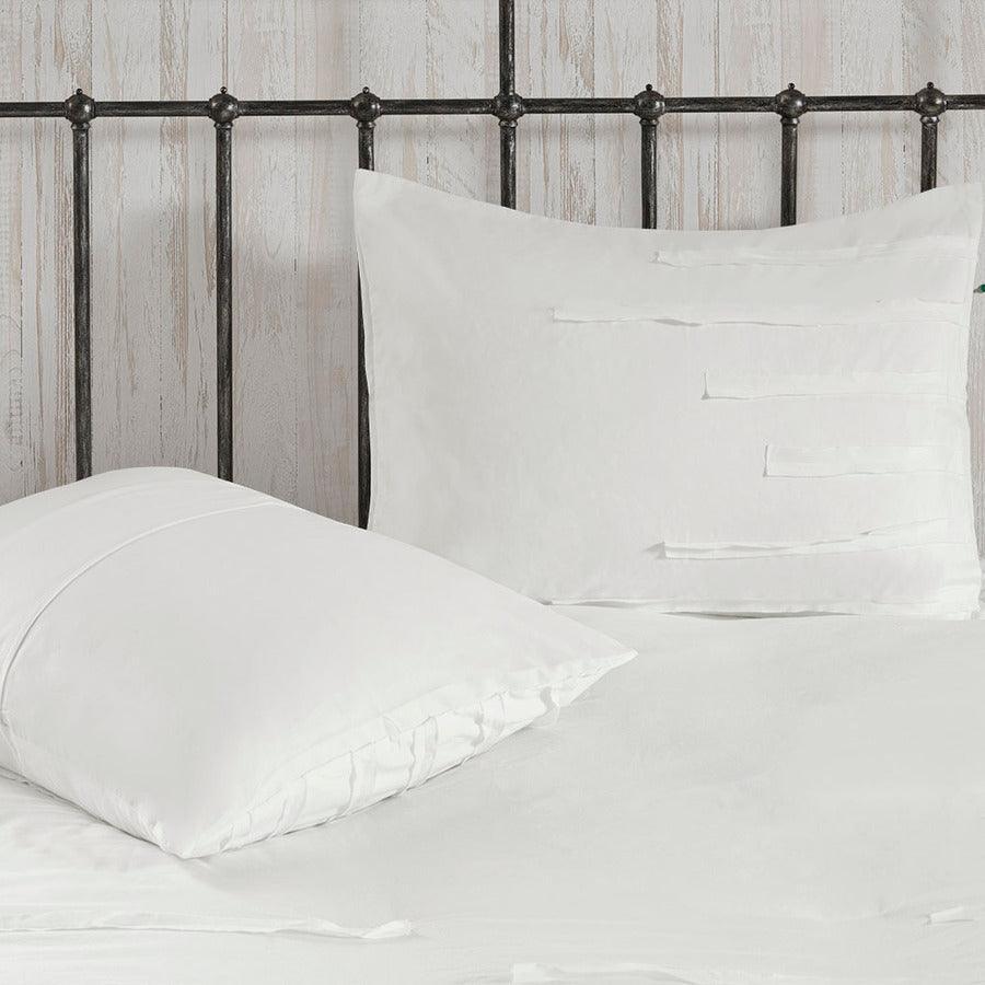 Jenda 8 Piece Comforter Set White King Olliix.com