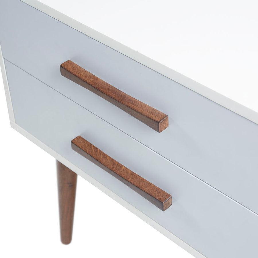 Jeremy Storage Nightstand White & Gray Olliix.com